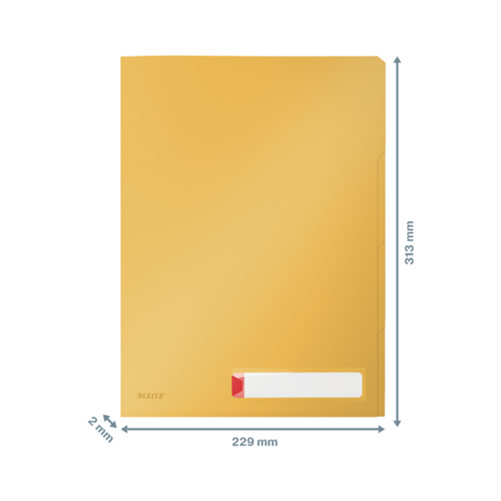 Dosier De Privacidad Con Pestañas Leitz Cosy Amarillo Cálido