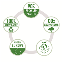 Funda A5 Leitz Recycle, Co2 Compensado Transparente A5 100 Micras