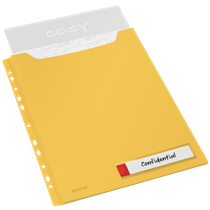 Funda De Privacidad De Alta Capacidad Leitz Cosy Amarillo Cálido A4