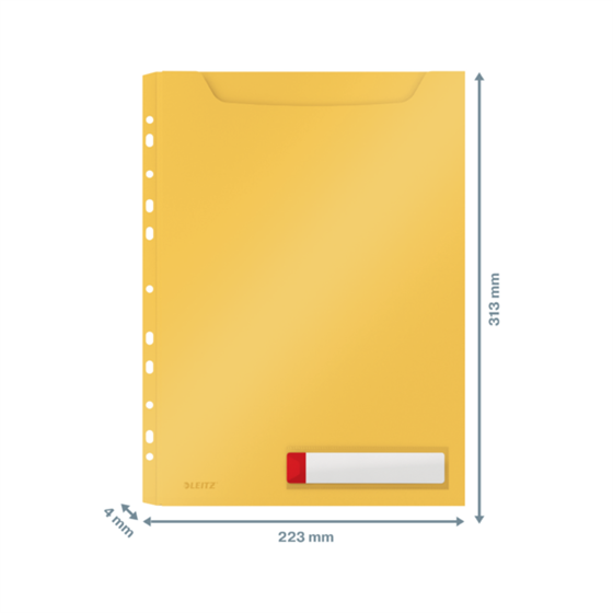 Funda De Privacidad De Alta Capacidad Leitz Cosy Amarillo Cálido A4