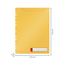 Funda De Privacidad De Alta Capacidad Leitz Cosy Amarillo Cálido A4