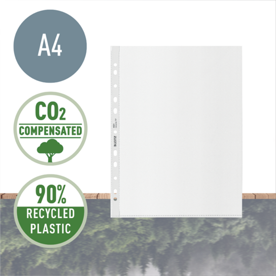 Funda Porta Documentos Leitz Recycle A4 Maxi, Co2 Compensado Transparente A4 100 Micras