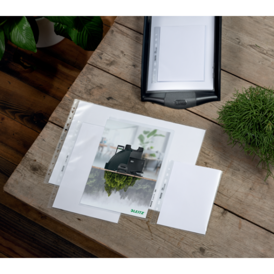 Funda Porta Documentos Leitz Recycle A4 Maxi, Co2 Compensado Transparente A4 100 Micras