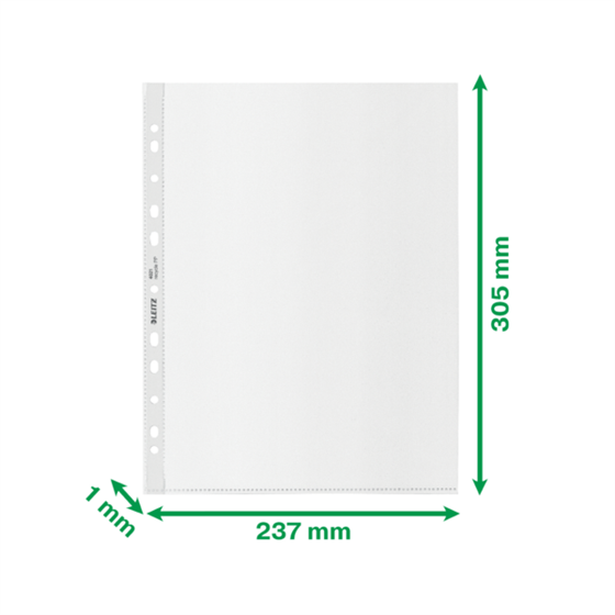Funda Porta Documentos Leitz Recycle A4 Maxi, Co2 Compensado Transparente A4 100 Micras