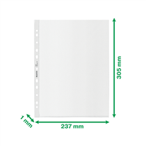 Funda Porta Documentos Leitz Recycle A4 Maxi, Co2 Compensado Transparente A4 100 Micras