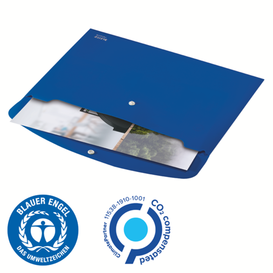 Sobre Para Documentos Leitz Recycle, Co2 Compensado Azul