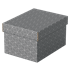 Caja Pequeña De Almacenamiento Y Regalo Esselte Para El Hogar, Paquete De 3 Gris