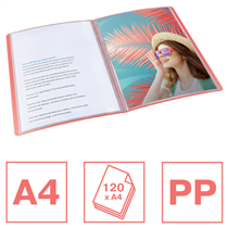 Carpeta Con 60 Fundas Esselte Colour'Breeze Coral A4