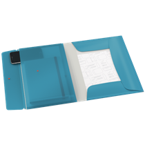 Carpeta De 3 Solapas Con Bolsillo Leitz Cosy Azul Calma