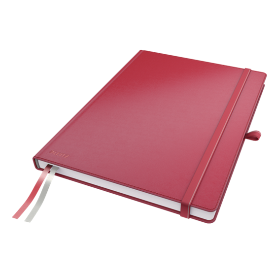 Cuaderno Leitz Complete A4 cuadriculado con tapas rígidas Rojo 80 H. 100 g.