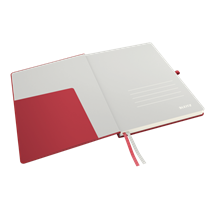 Cuaderno Leitz Complete A4 cuadriculado con tapas rígidas Rojo 80 H. 100 g.