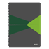 Cuaderno Leitz Office A4 cuadriculado,  encuadernación Wiro con tapas rígidas Verde 90 H. 90 g.