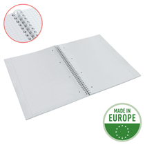 Cuaderno A4 cuadriculado, encuadernado wiro Esselte Colour'Breeze Azul 80 H. 80 g.