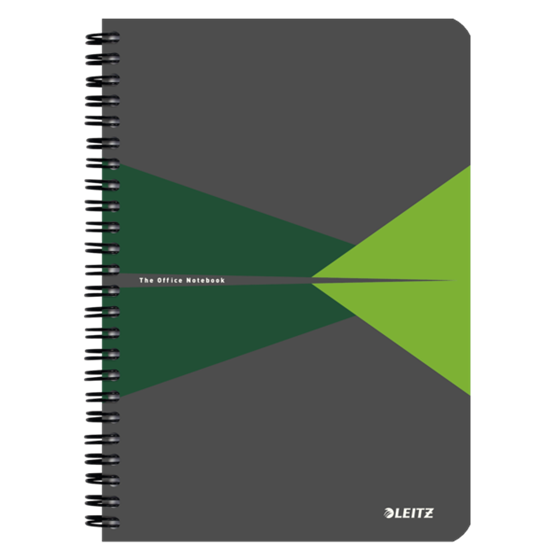 Cuaderno Leitz Office A5 cuadriculado, encuadernación Wiro con tapas de PP Surtidos 90 H. 90 g.