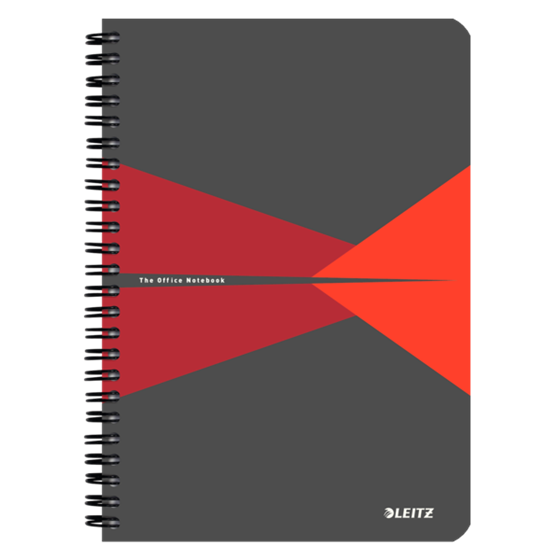 Cuaderno Leitz Office A5 cuadriculado, encuadernación Wiro con tapas de PP Surtidos 90 H. 90 g.