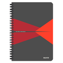 Cuaderno Leitz Office A5 cuadriculado, encuadernación Wiro con tapas de PP Surtidos 90 H. 90 g.