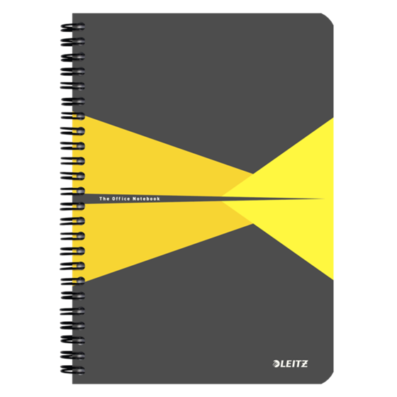 Cuaderno Leitz Office A5 cuadriculado, encuadernación Wiro con tapas de PP Surtidos 90 H. 90 g.