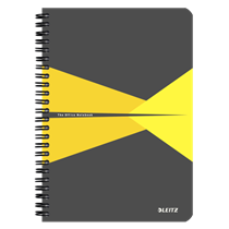 Cuaderno Leitz Office A5 cuadriculado, encuadernación Wiro con tapas de PP Surtidos 90 H. 90 g.