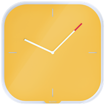 Reloj de pared de cristal silencioso Leitz Cosy 30 x 4 x 30 cm.