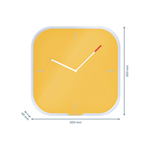 Reloj de pared de cristal silencioso Leitz Cosy 30 x 4 x 30 cm.