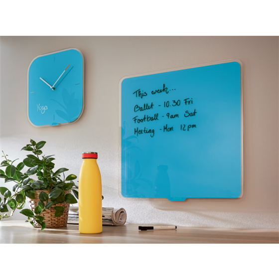 Reloj de pared de cristal silencioso Leitz Cosy 30 x 4 x 30 cm.