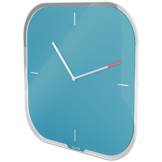 Reloj de pared de cristal silencioso Leitz Cosy 30 x 4 x 30 cm.