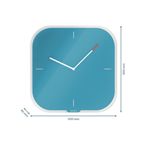 Reloj de pared de cristal silencioso Leitz Cosy 30 x 4 x 30 cm.