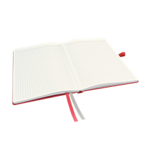 Cuaderno Leitz Complete A5 cuadriculado con tapas rígidas Rojo 80 H. 100 g.