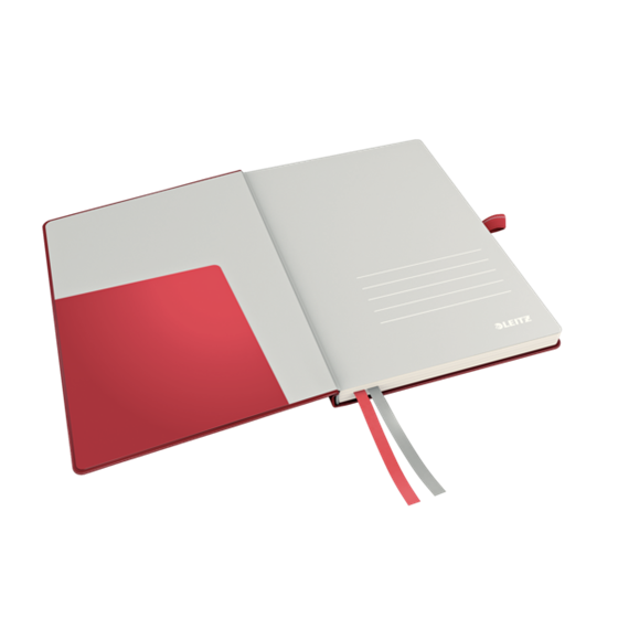 Cuaderno Leitz Complete A5 cuadriculado con tapas rígidas Rojo 80 H. 100 g.