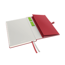 Cuaderno Leitz Complete A5 cuadriculado con tapas rígidas Rojo 80 H. 100 g.