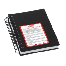 Bloc de espiral Big Book de Derwent A5 Negro 86 h. 110 g. Tapa PP