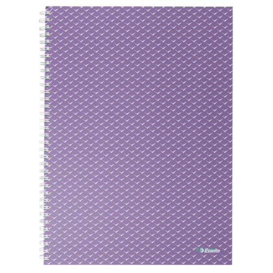 Cuaderno A4 cuadriculado, encuadernado wiro Esselte Colour'Breeze lavanda 80 H. 80 g.