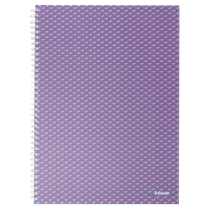 Cuaderno A4 cuadriculado, encuadernado wiro Esselte Colour'Breeze lavanda 80 H. 80 g.