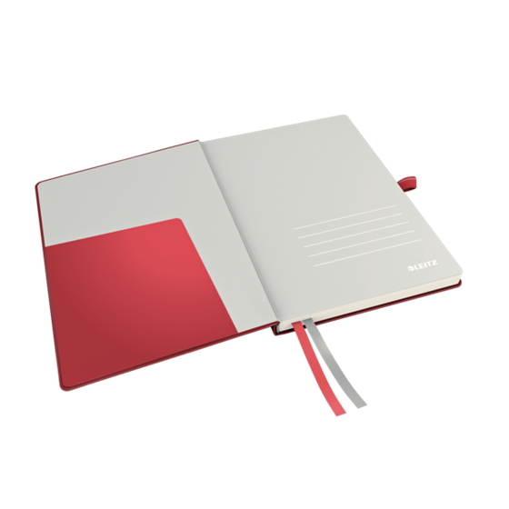 Cuaderno Leitz Complete A5 con rayas con tapas rígidas Rojo 80 H. 100 g.