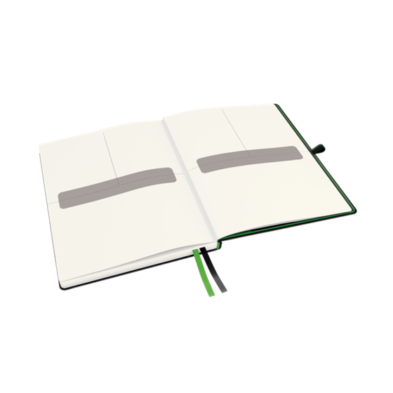 Cuaderno Leitz Complete de tamaño iPad con rayas con tapas rígidas Negro 80 H. 100 g.
