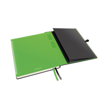 Cuaderno Leitz Complete de tamaño iPad con rayas con tapas rígidas Negro 80 H. 100 g.