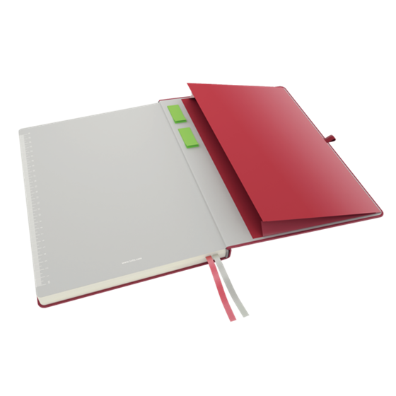 Cuaderno Leitz Complete A4 con rayas con tapas rígidas Rojo 80 H. 100 g.