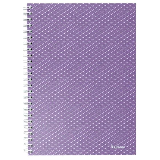 Cuaderno A5 cuadriculado, encuadernado wiro Esselte Colour'Breeze lavanda 80 H. .
