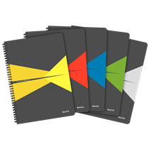 Cuaderno Leitz Office A4 cuadriculado, encuadernación Wiro con tapas de PP Surtidos 90 H. 90 g.