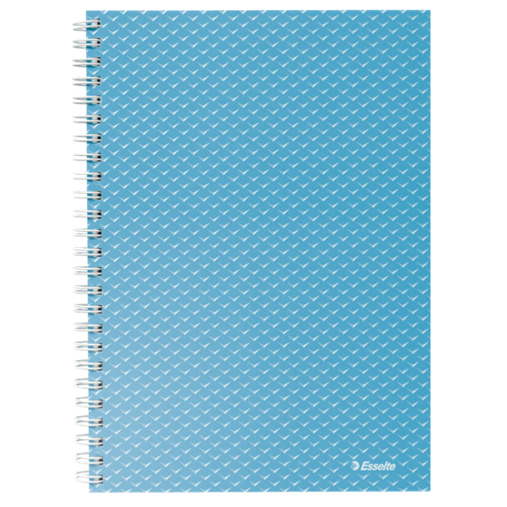 Cuaderno A5 con pauta rayada, encuadernado wiro Esselte Colour'Breeze Azul 80 H. 80 g.