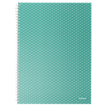 Cuaderno A4 cuadriculado, encuadernado wiro Esselte Colour'Breeze Verde 80 H. 80 g.