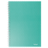 Cuaderno A5 cuadriculado, encuadernado wiro Esselte Colour'Breeze Verde 80 H. .