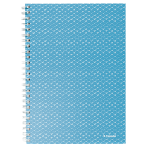 Cuaderno A5 cuadriculado, encuadernado wiro Esselte Colour'Breeze Azul 80 H. .