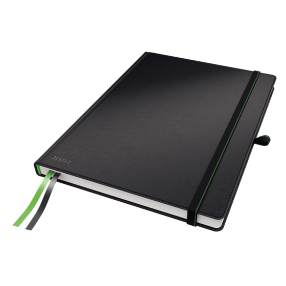 Cuaderno Leitz Complete A4 con rayas con tapas rígidas Negro 80 H. 100 g.