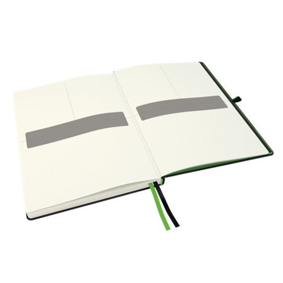 Cuaderno Leitz Complete A4 con rayas con tapas rígidas Negro 80 H. 100 g.
