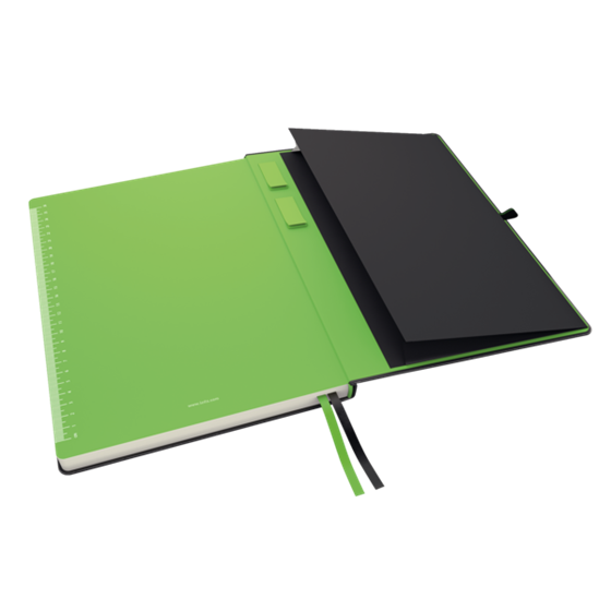 Cuaderno Leitz Complete A4 con rayas con tapas rígidas Negro 80 H. 100 g.