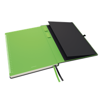 Cuaderno Leitz Complete A4 con rayas con tapas rígidas Negro 80 H. 100 g.