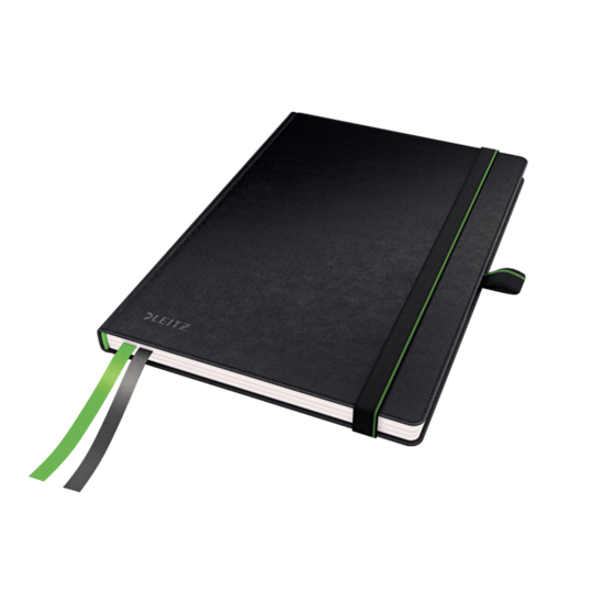 Cuaderno Leitz Complete A5 cuadriculado con tapas rígidas Negro 80 H. 100 g.