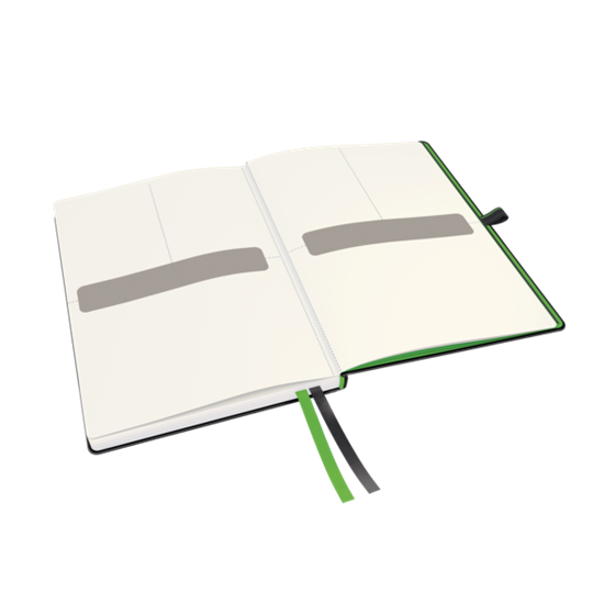 Cuaderno Leitz Complete A5 cuadriculado con tapas rígidas Negro 80 H. 100 g.