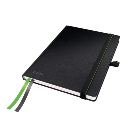 Cuaderno Leitz Complete A5 con rayas con tapas rígidas Negro 80 H. 100 g.